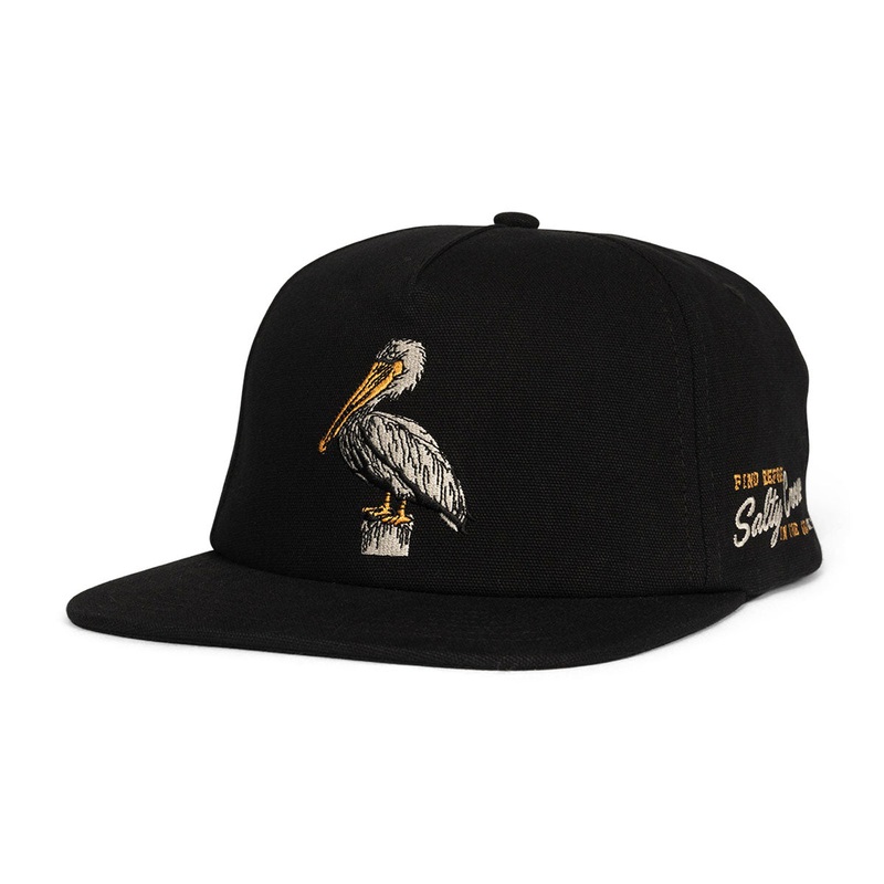 Salty Crew Coastal Snapback Hat – Black