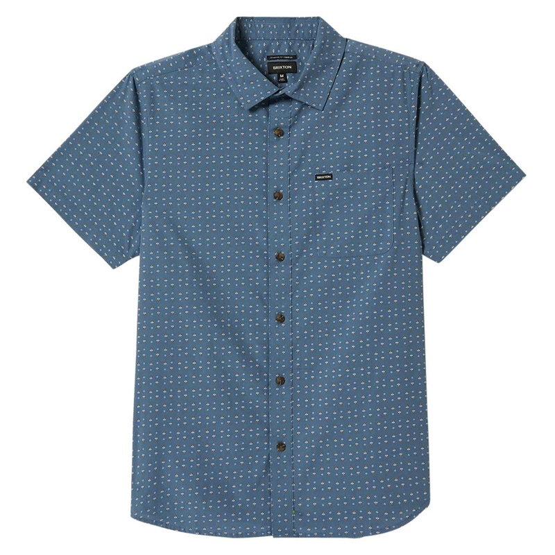 Brixton Charter Print Shirt – Azure Blue/Micro Floral