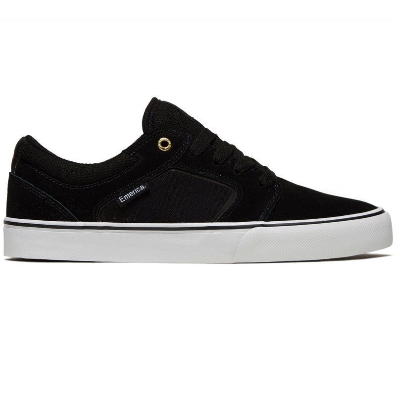 Emerica Cadence Shoes – Black/White/Gold