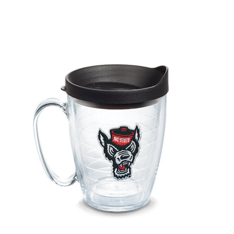 NC State Wolfpack 16oz Wolfhead Black Tervis Tumbler Mug  w/Lid