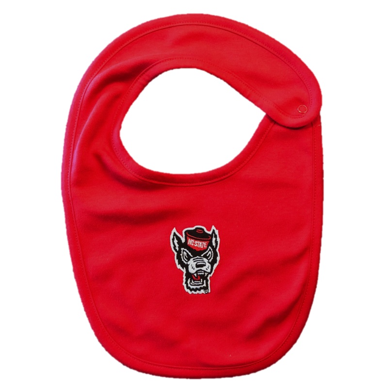 NC State Wolfpack Creative Red Wolfhead Bib