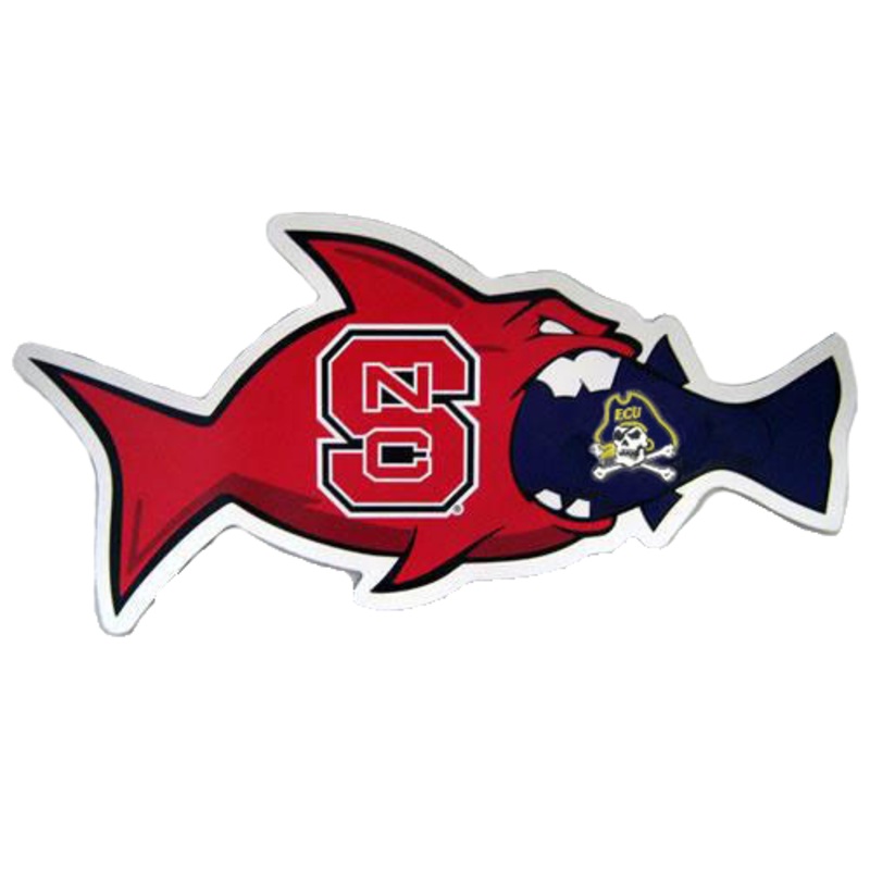 NC State Wolfpack – ECU Skull & Bones Rival Fish Magnet