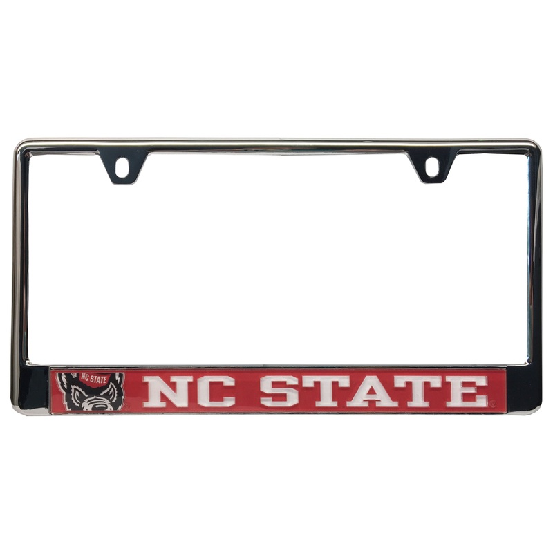 NC State Wolfpack Red Mega Wolfhead License Plate Frame