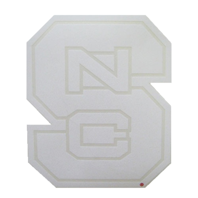 NC State Wolfpack White Block S Vinyl Decal