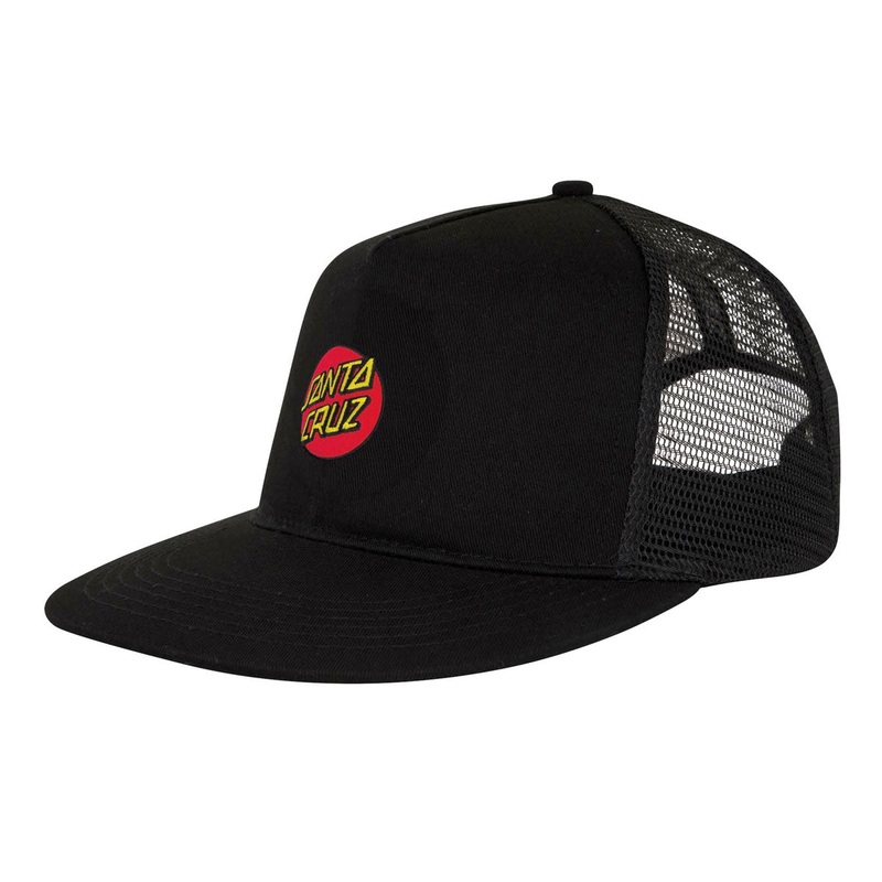 Santa Cruz Cruz Embroidered Trucker Hat – Black