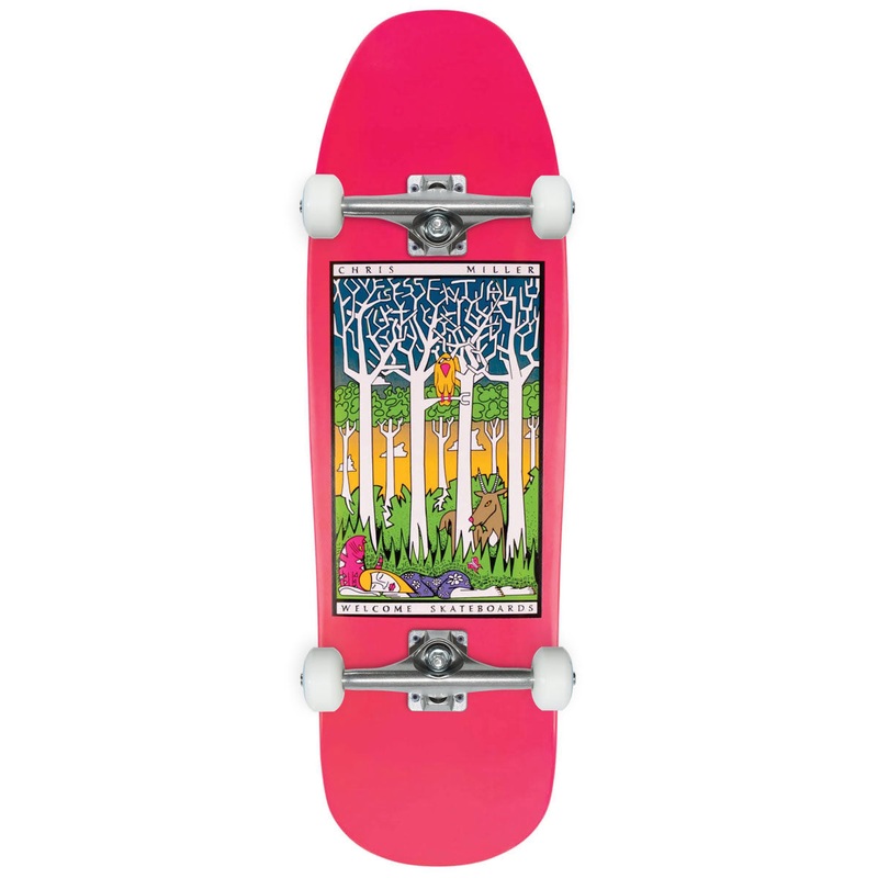 Welcome Love Is Essential Chris Miller On A Gaia Skateboard Complete – Hot Pink Dip – 9.60