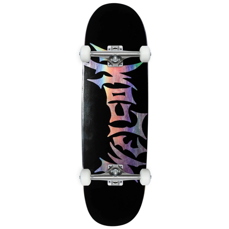Welcome Vamp On A Boline 2.0 Skateboard Complete – Black/Assorted Stains – 9.50
