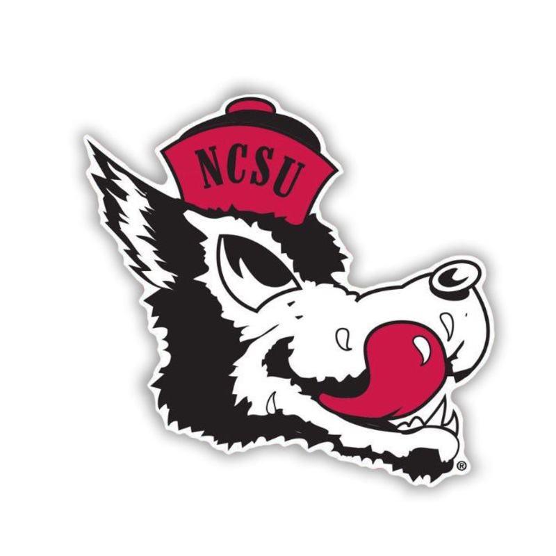 NC State Wolfpack 4 Slobbering Wolf Die Cut Magnet
