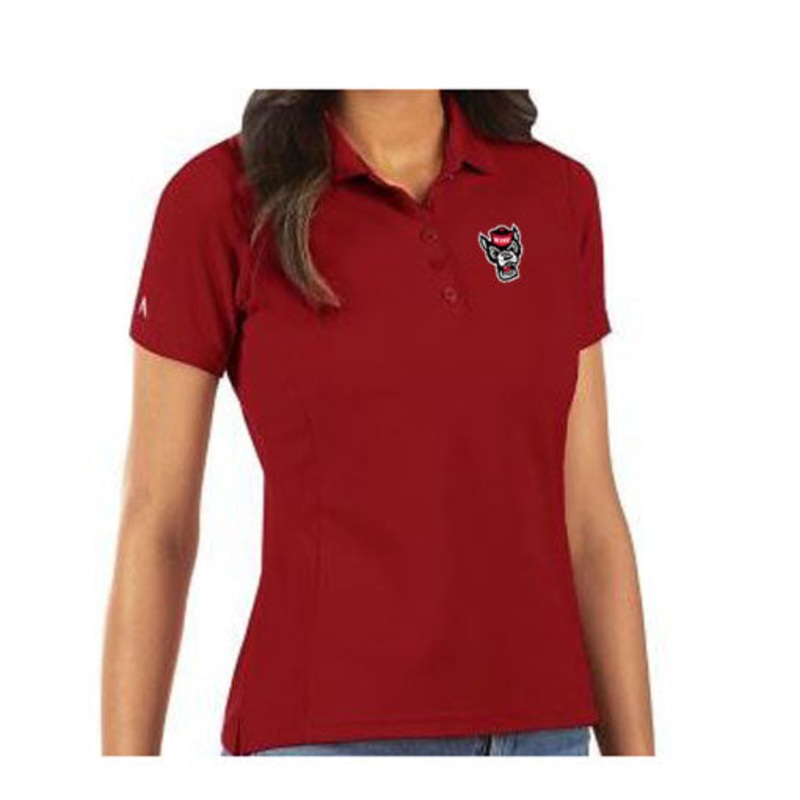 NC State Wolfpack Antigua Women’s Red Legacy Pique Polo