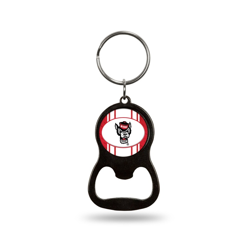 NC State Wolfpack Circle Wolfhead Bottle Opener Keychain