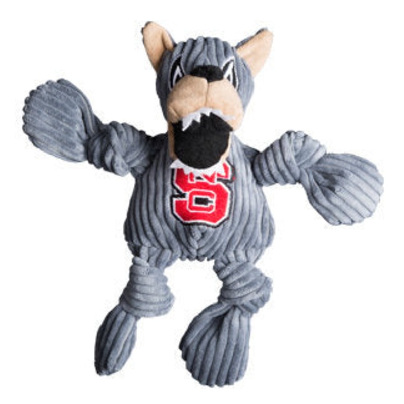 NC State Wolfpack Plush Knottie Mr Wuf Dog Toy