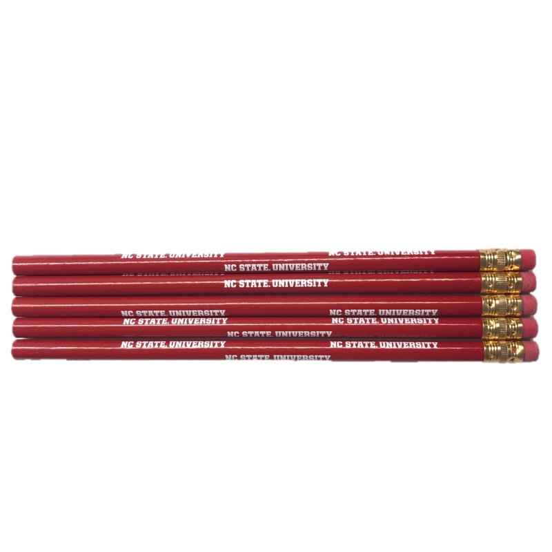 NC State Wolfpack Red 5 Pack of Pencils