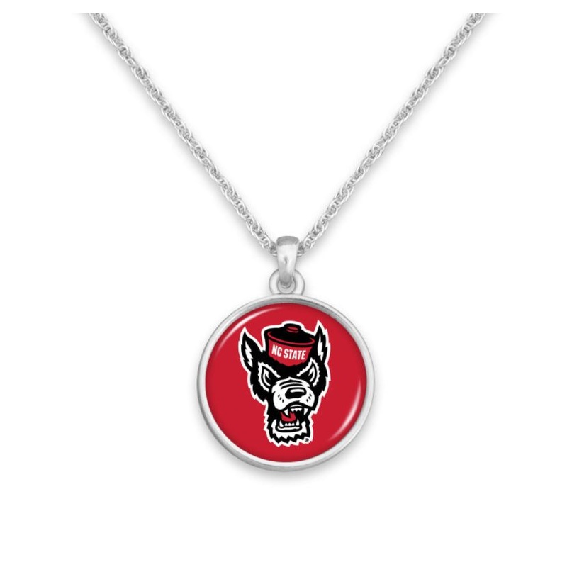 NC State Wolfpack Red Wolfhead Leah Necklace
