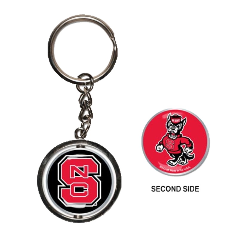 NC State Wolfpack Spinner Key Ring