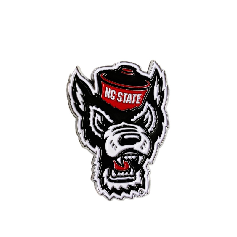 NC State Wolfpack Wolfhead 3-D Full Color Emblem