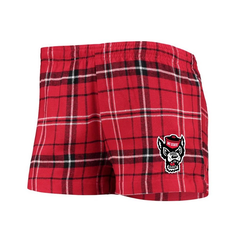 NC State Wolfpack Women’s Red and Black Ultimate Flannel Shorts