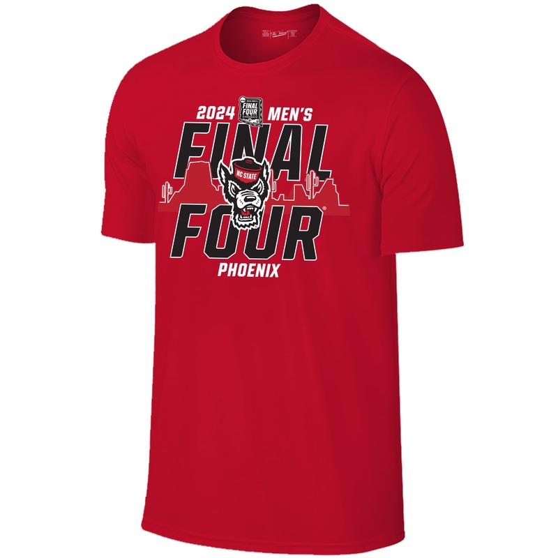 NC State Wolfpack 2024 Men’s Basketball Final Four Red T-Shirt