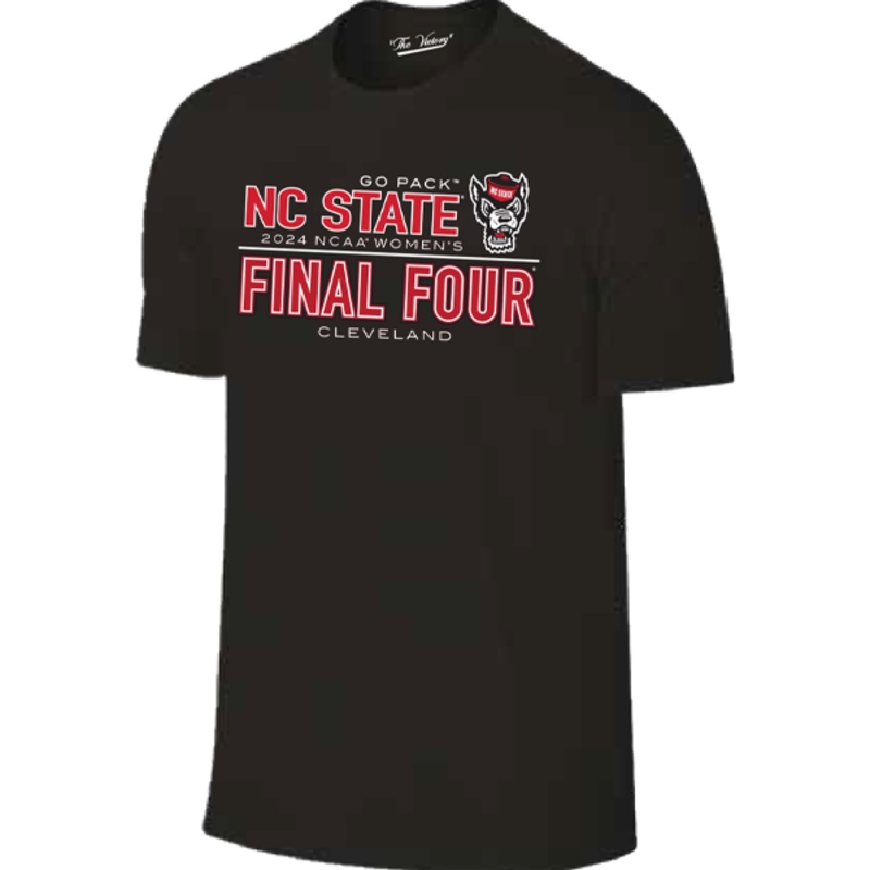 NC State Wolfpack 2024 Women’s Basketball Final Four Black T-Shirt