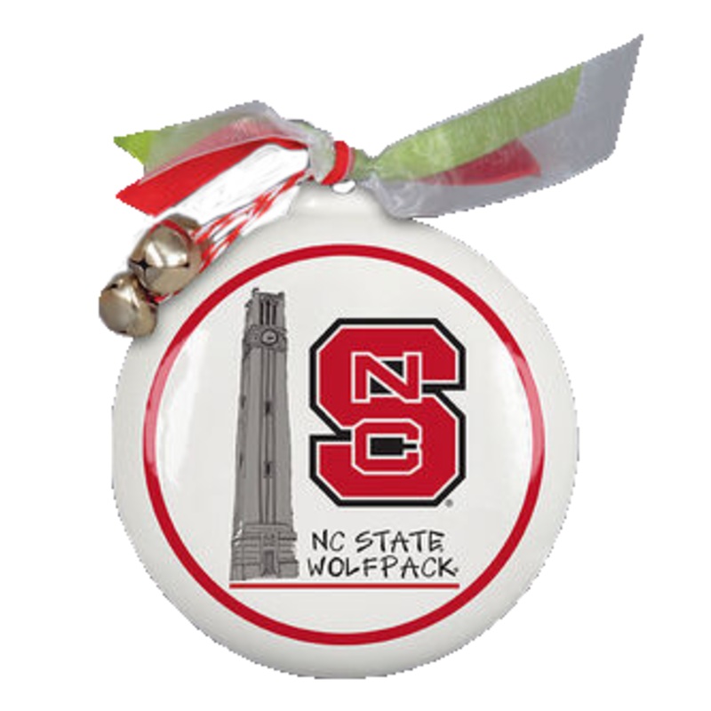 NC State Wolfpack Icons Oval Ceramic Ornament