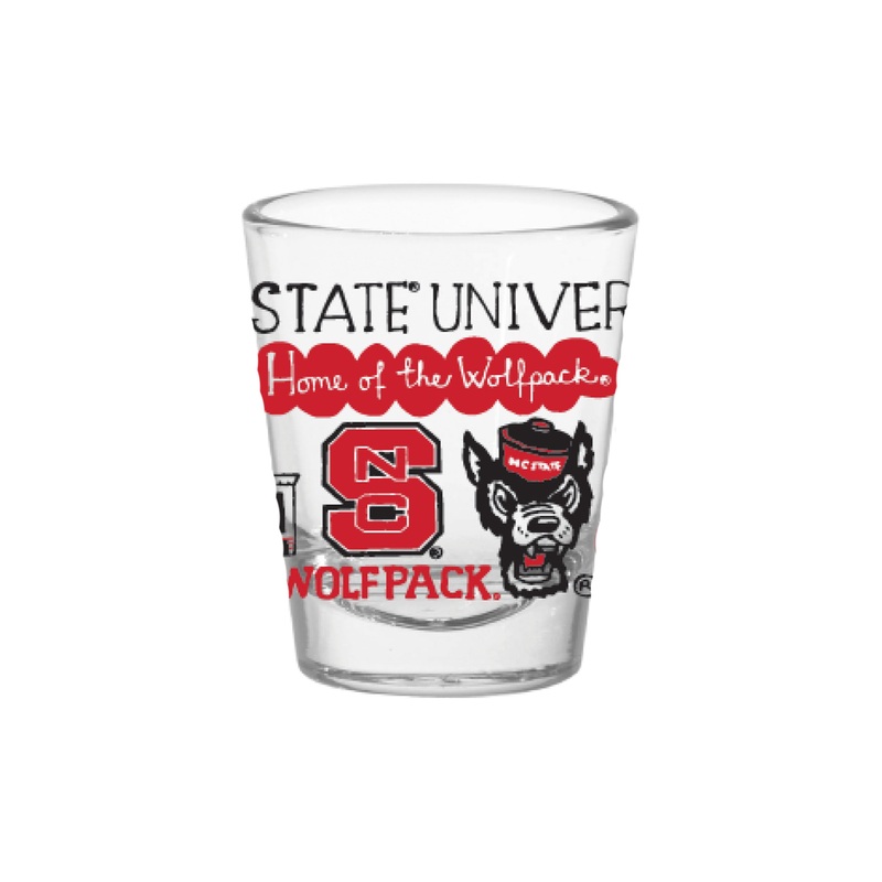 NC State Wolfpack Julia Gash 1.75 oz Shot Glass