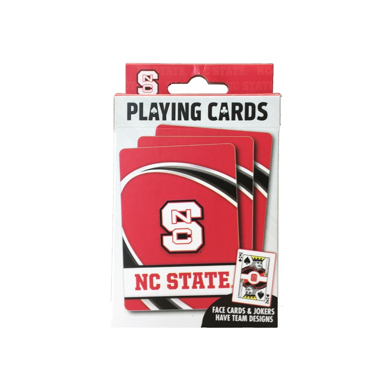 NC State Wolfpack Red Block S Playing Cards