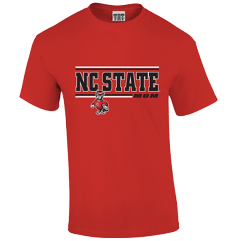 NC State Wolfpack TRT Red Strutting Wolf Mom T-Shirt