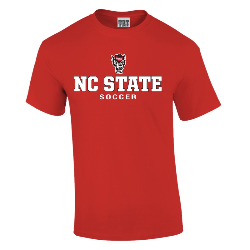 NC State Wolfpack TRT Red Wolfhead Soccer T-Shirt