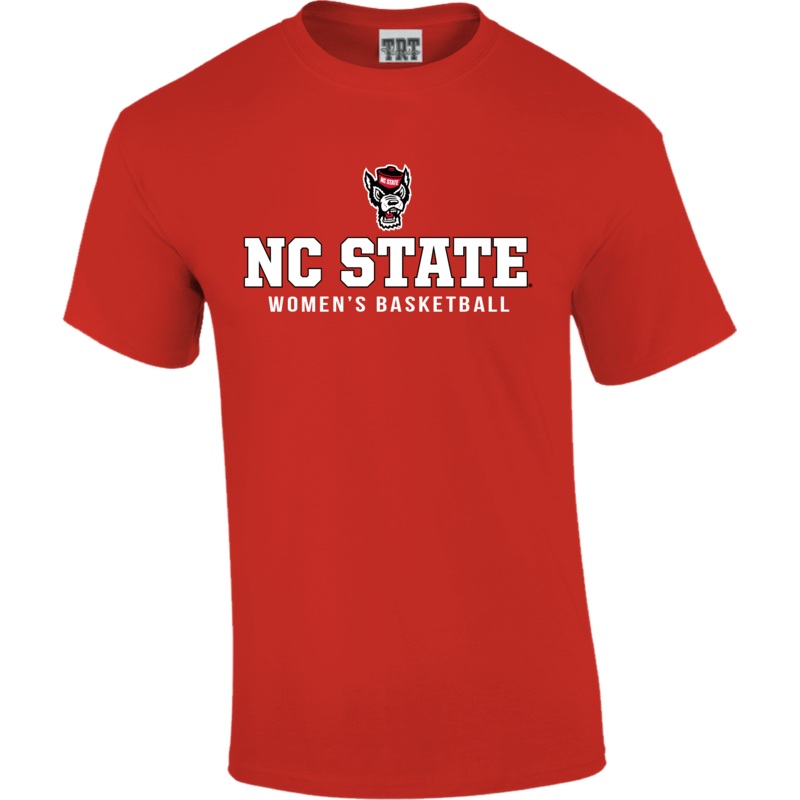 NC State Wolfpack TRT Red Wolfhead Women’s Basketball T-Shirt