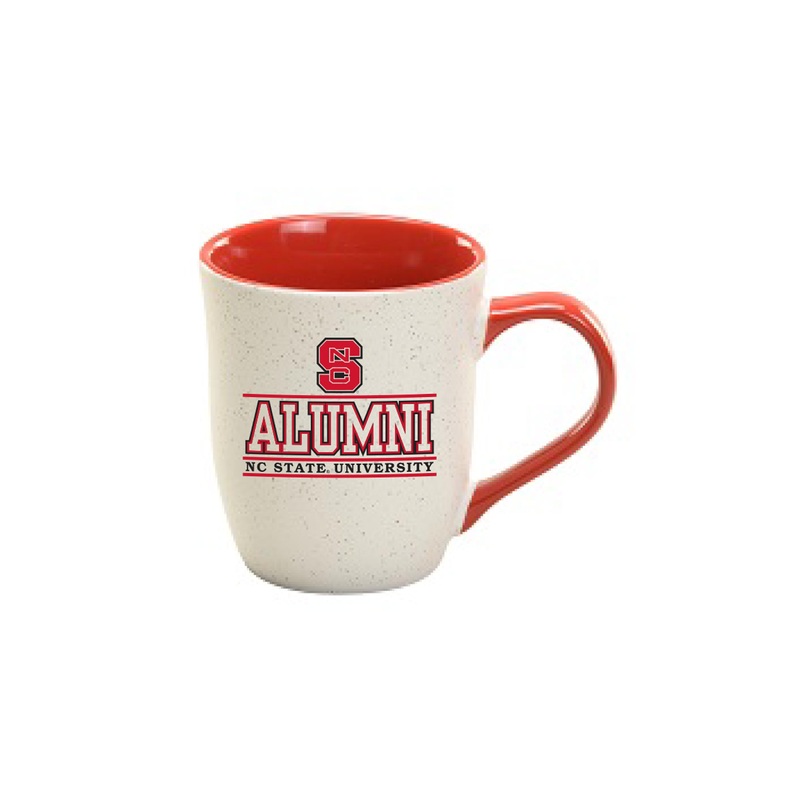 NC State Wolfpack 16 oz Granite Speckled Block S Alumni Mug