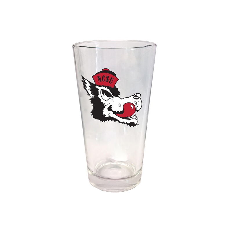 NC State Wolfpack 16 oz Slobbering Wolf Pint Glass