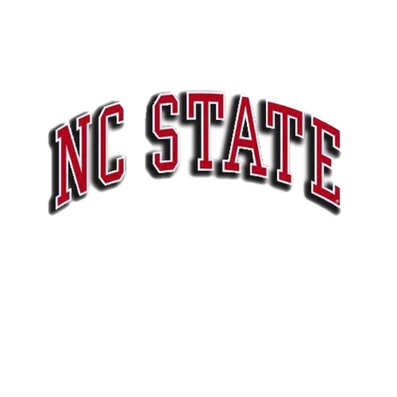 NC State Wolfpack Arched NC STATE Colorshock Decal