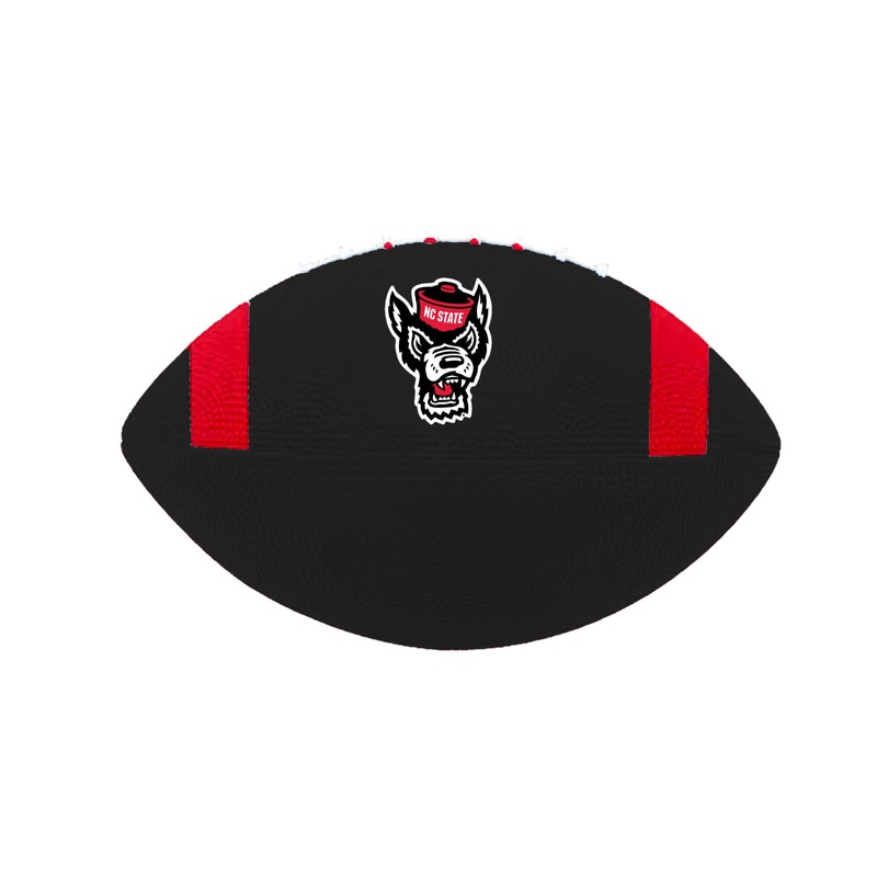 NC State Wolfpack Black Wolfhead Mini Football