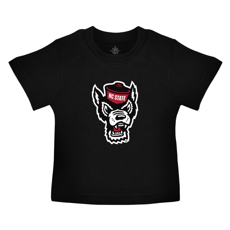 NC State Wolfpack Infant Black Wolfhead T-shirt