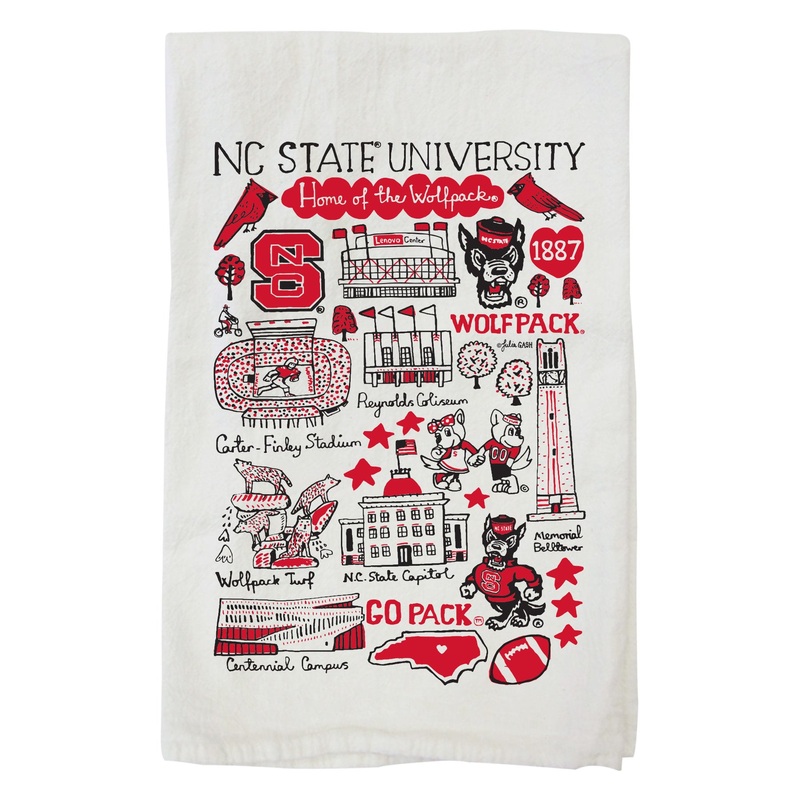 NC State Wolfpack Julia Gash Tea/Kitchen Towel
