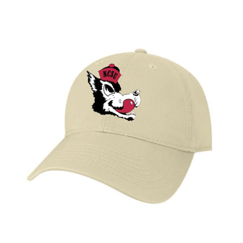 NC State Wolfpack Legacy Stone Slobbering Wolf Adjustable Hat