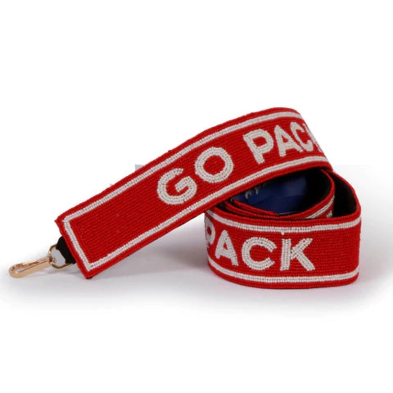NC State Wolfpack Red Beaded ‘Go Pack’ Purse Strap
