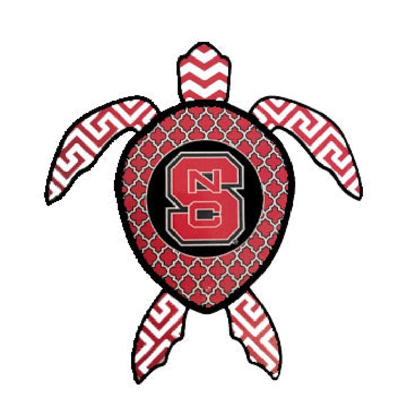 NC State Wolfpack Red Block S Sea Turtle Decal 6