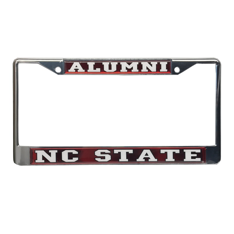 NC State Wolfpack Red Mirror Domed Alumni License Plate Frame
