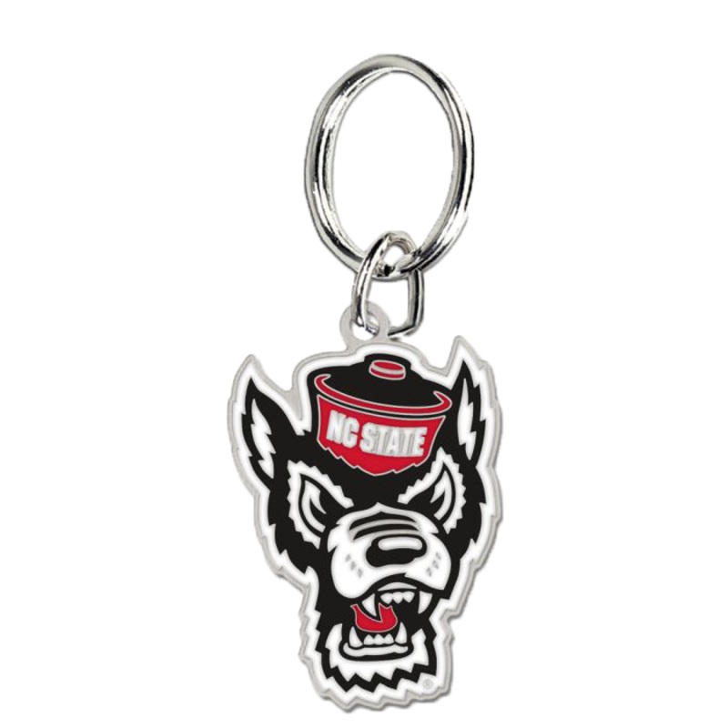 NC State Wolfpack Wolfhead Key Ring