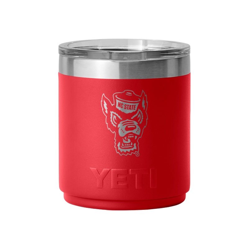 NC State Wolfpack Yeti Red Wolfhead 10oz. Lowball
