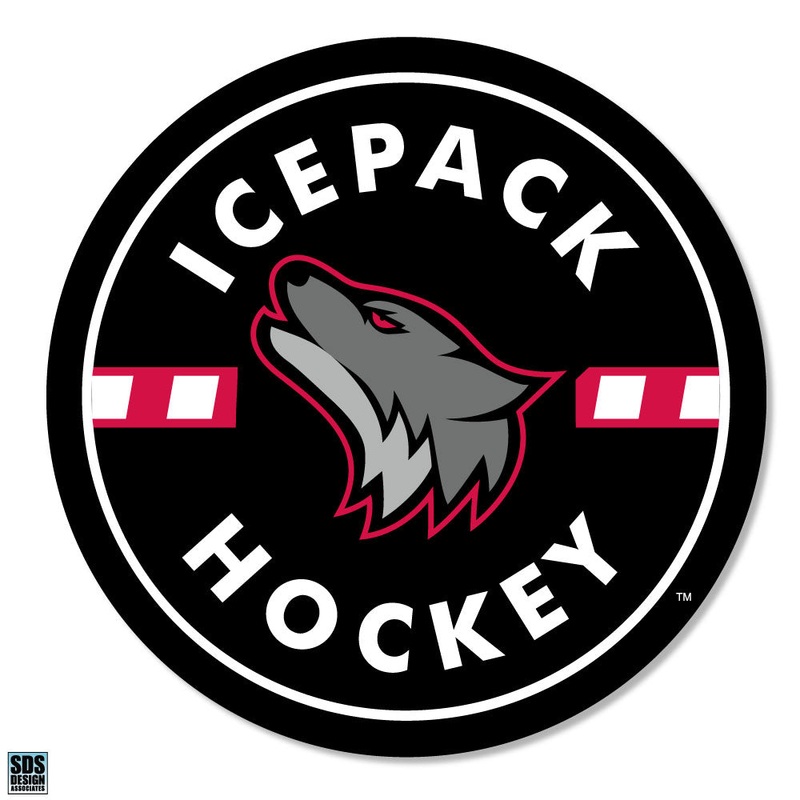 Icepack Hockey Black Disk Vinyl Decal