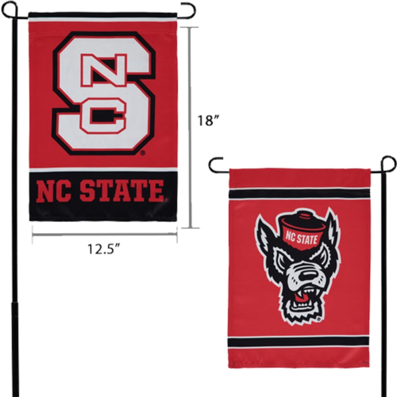 NC State Wolfpack 12.5×18 2-Sided Garden Flag