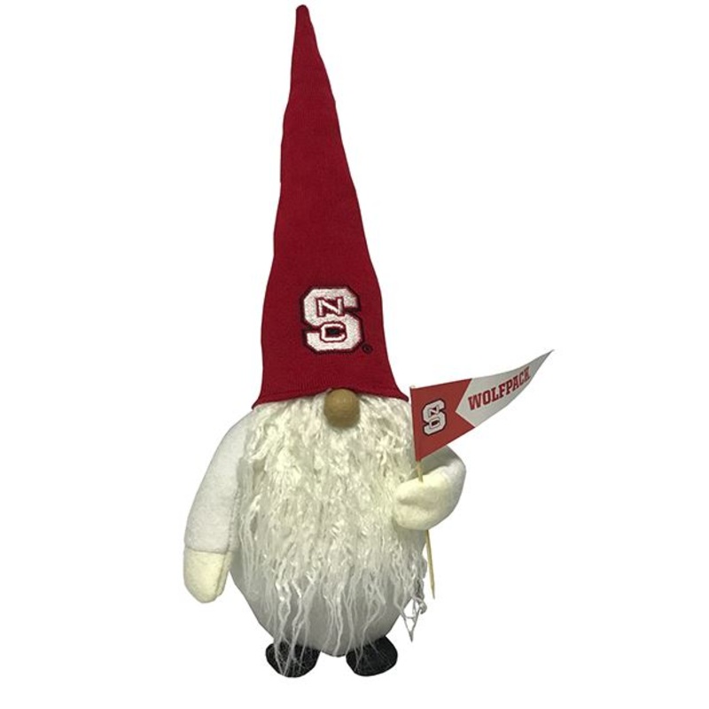 NC State Wolfpack 12 Holiday Gnome w/ Red Hat