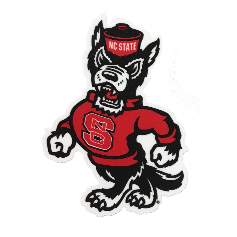 NC State Wolfpack 3 Strutting Wolf Rugged Sticker