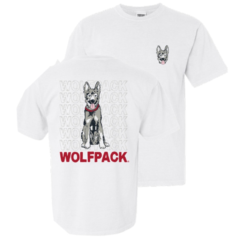 NC State Wolfpack Comfort Colors White Tuffy III T-Shirt