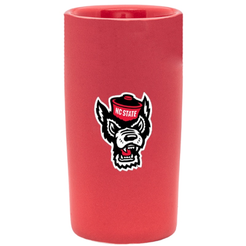 NC State Wolfpack Matte Red 3.5oz Ceramic Shooter Glass
