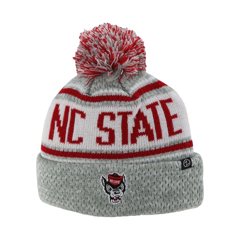 NC State Wolfpack Snag Wolfhead Cuffed Pom Beanie