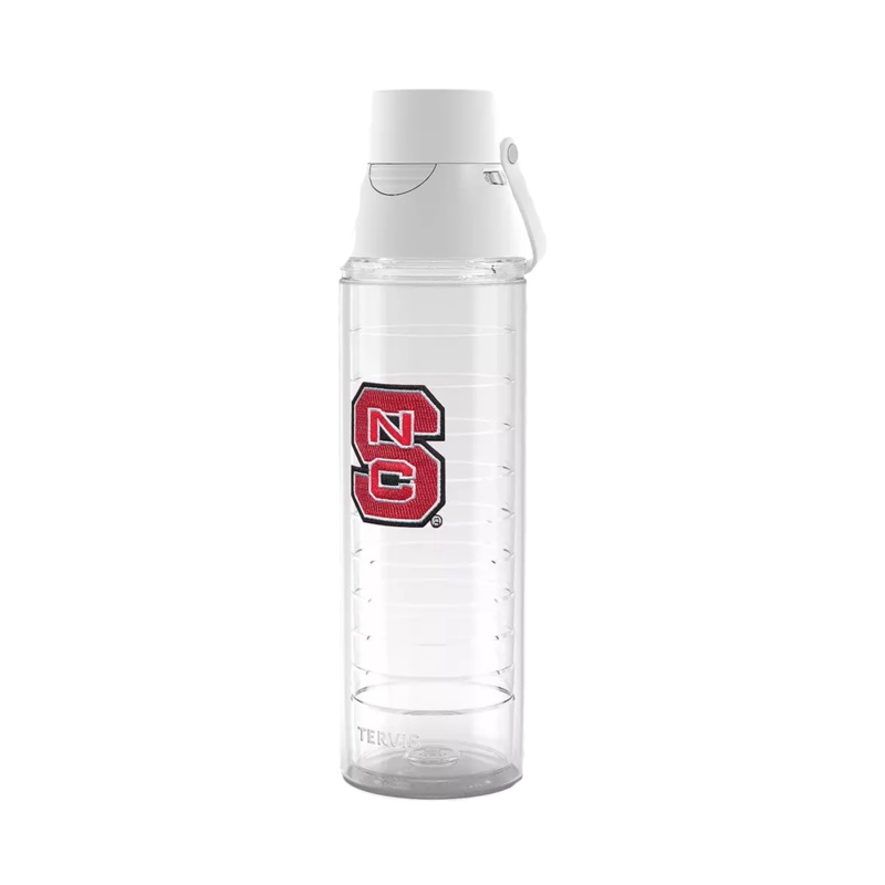 NC State Wolfpack Tervis 24 oz Block S Venture Lite Bottle w/ 2-in-1 VersaLid