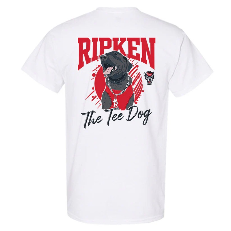 NC State Wolfpack White Ripken The Tee Dog T-Shirt