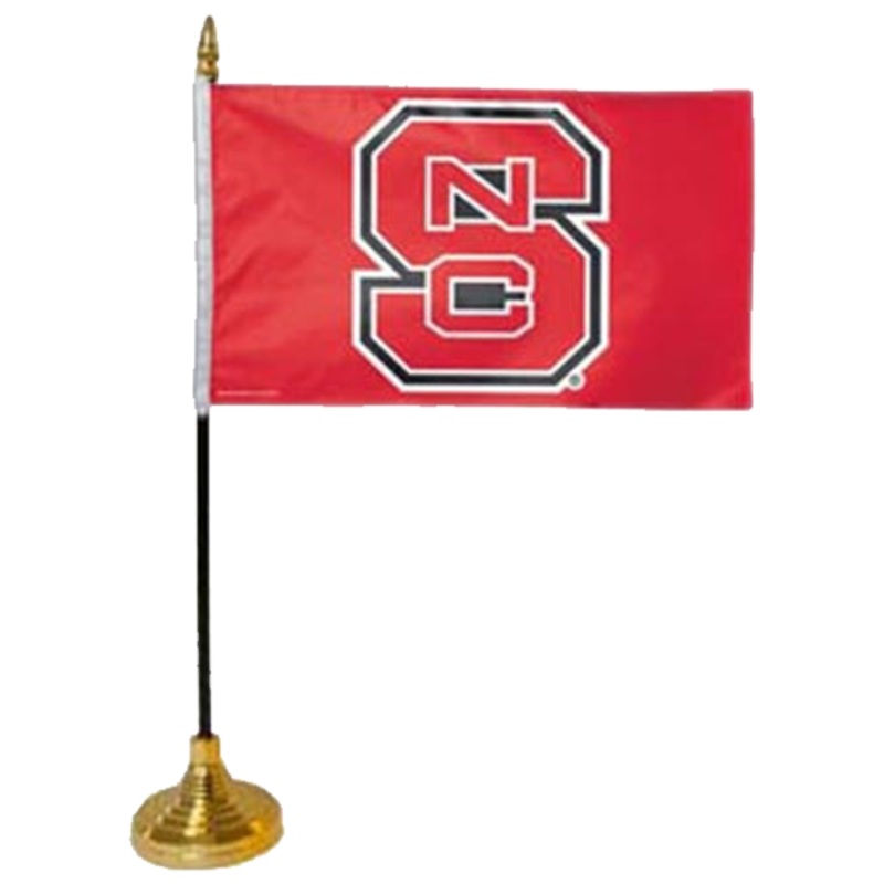 North Carolina State Wolfpack 4 x 6 Desk Flag